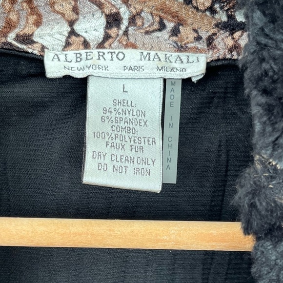 Alberto Makali Python Print Cardigan Wrap Jacket - Picture 4 of 7